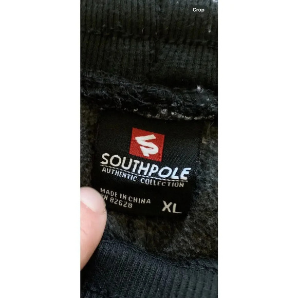 South Pole Joggers Mens Lined Sweatpants Size XL Marled Black Pant - Picture 7 of 7